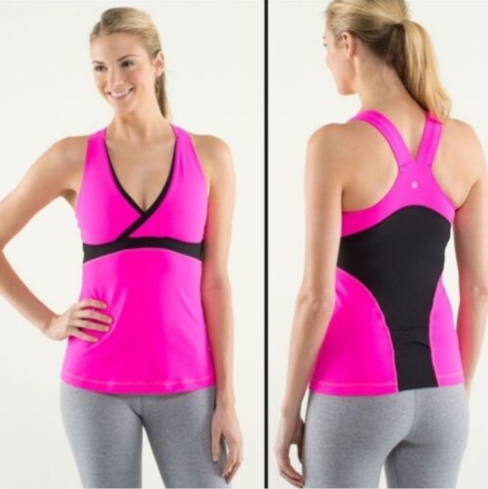 Lululemon Athletica Deep V Athletic Tank Top Size 12